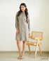 Dual-Wear Poly Cotton Shirt Dress 65801